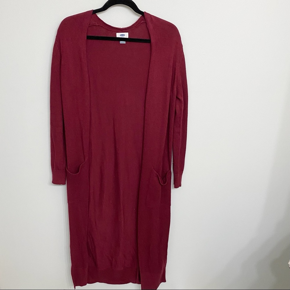 Old Navy | Burgundy Long Duster Cardigan M